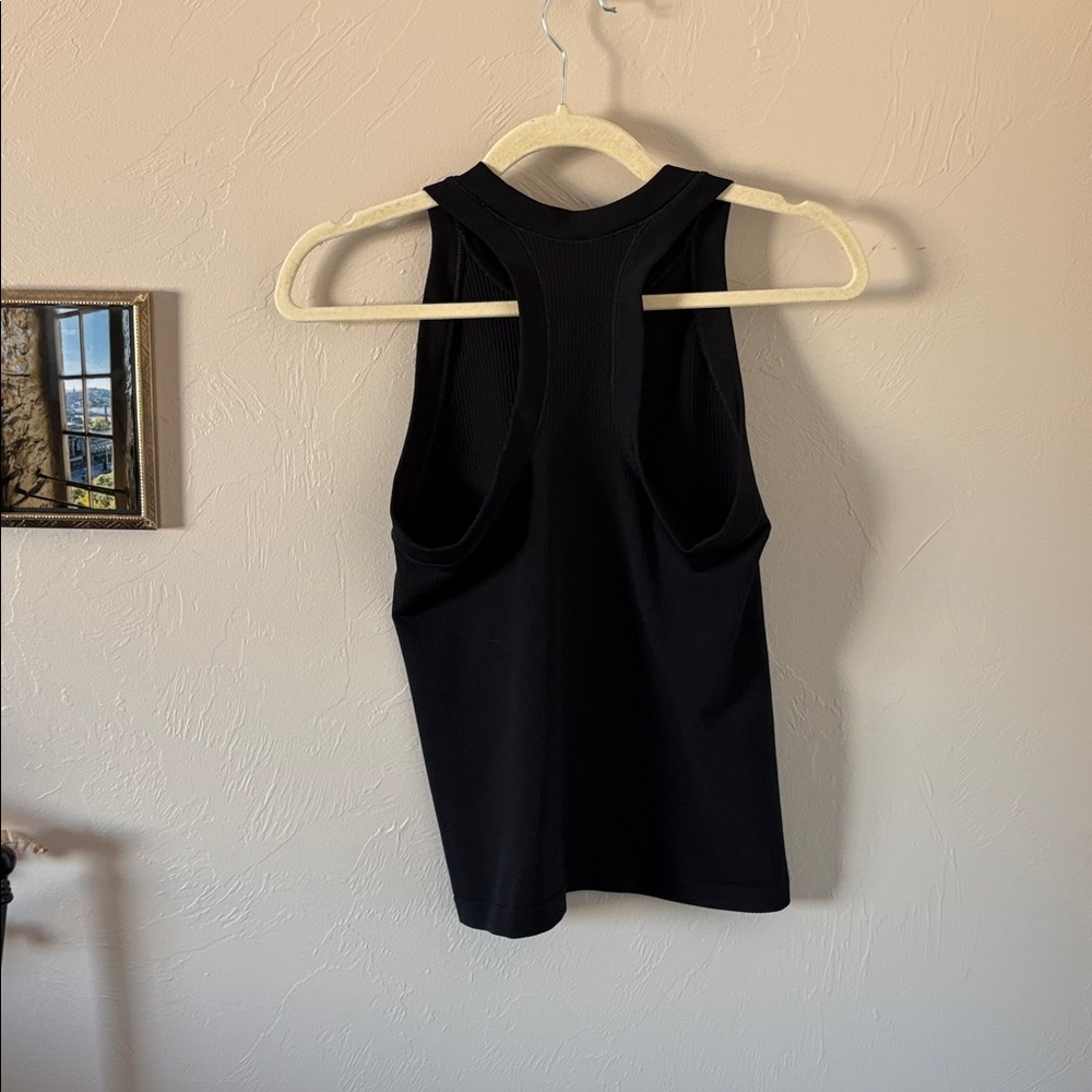 Athleta Black Ribbed Tank Top - Picture 3 of 3